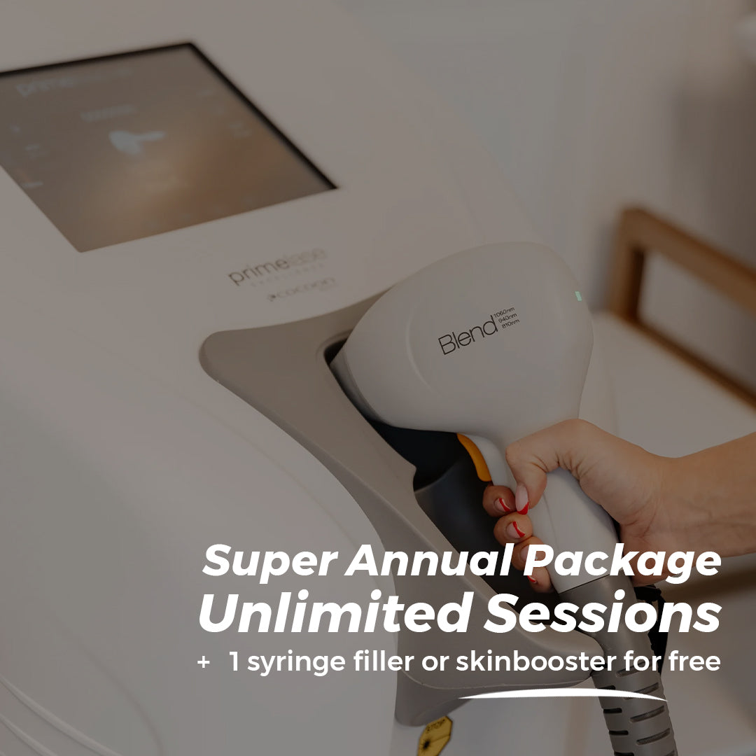 UNLIMITED Laser Hair Removal - 12 Months | Best for Hormonal Hair + 1 Syringe Filler or Skin Booster